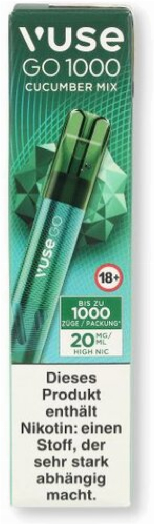Vuse Go 1000 Einweg E-Zigarette Cucumber Mix 20mg