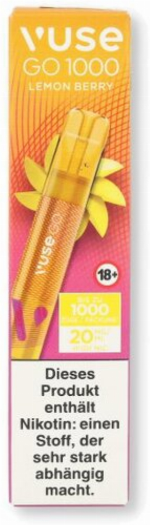 Vuse Go 1000 Einweg E-Zigarette Lemon Berry 20mg