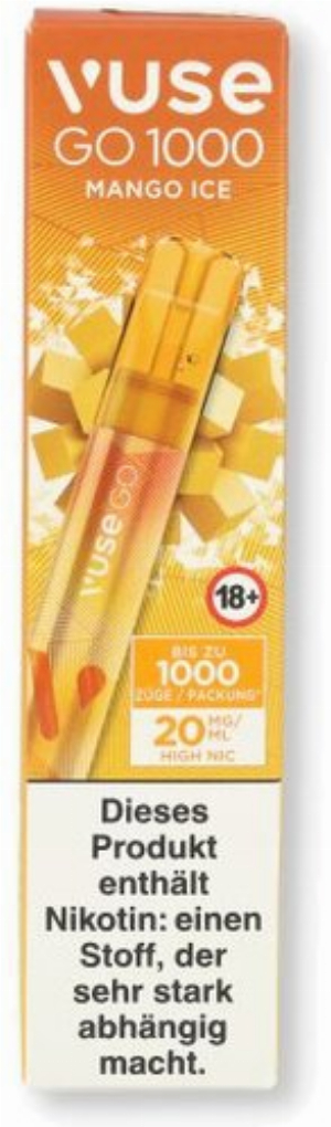 Vuse Go 1000 Einweg E-Zigarette Mango Ice 20mg