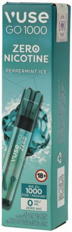 Vuse Go 1000 Einweg E-Zigarette Peppermint Ice 0mg
