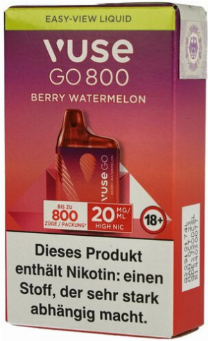 Vuse Go 800 Einweg E-Zigarette Berry Watermelon 20mg