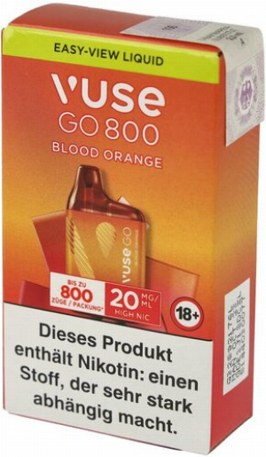 Vuse GO 800 Einweg E-Zigarette BLOOD ORANGE 20mg