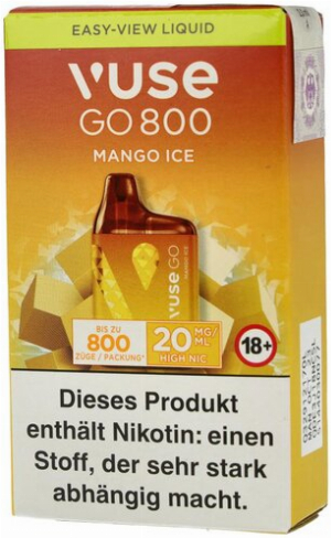 Vuse Go 800 Einweg E-Zigarette Mango Ice 20mg