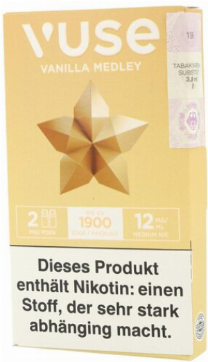 Vuse Pro Pods Medley Vanilla 12mg Nic Salts