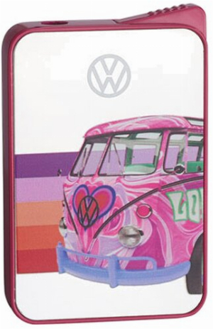 VW Feuerzeug Mirror Metall Pink