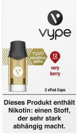 Vype ePod Caps Very Berry 12mg