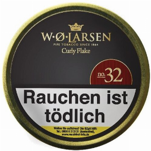 W. O. Larsen Curly Flake No 32, Pfeifentabak 50g Dose