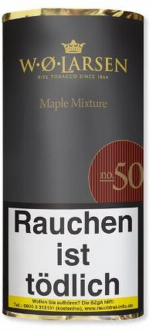 W. O. Larsen Maple Mixture No 50 Pfeifentabak 50g Päckchen