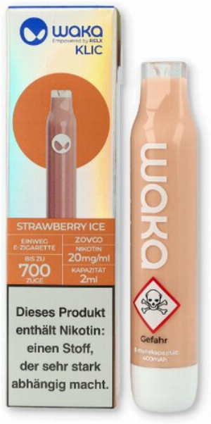 Waka Klic Einweg E-Zigarette Strawberry Ice 20mg