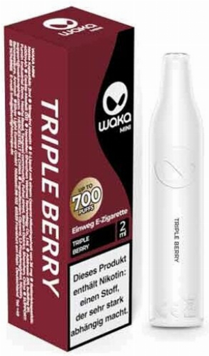 Waka Mini 700 Einweg E-Zigarette Triple Berry Aroma 18mg Nikotin