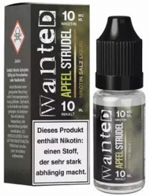 Wanted Overdosed Nikotinsalzliquid Apfelstrudel 10mg