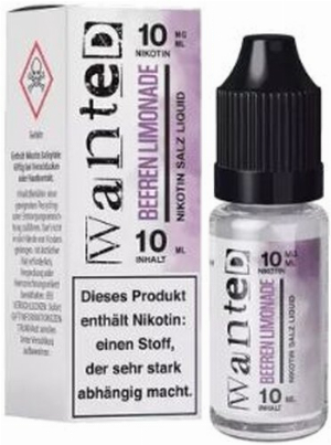 Wanted Overdosed Nikotinsalzliquid Beeren Limonade 10mg