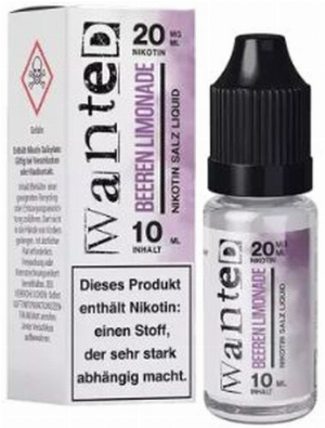 Wanted Overdosed Nikotinsalzliquid Beeren Limonade 20mg