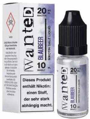Wanted Overdosed Nikotinsalzliquid Blaubeer 20mg