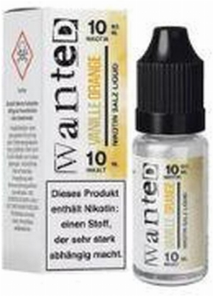 Wanted Overdosed Nikotinsalzliquid Vanille Orange 10mg