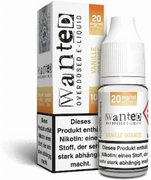 Wanted Overdosed Nikotinsalzliquid Vanille Orange 20mg