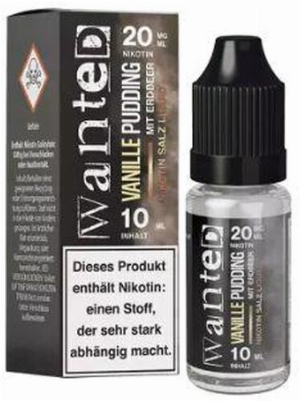 Wanted Overdosed Nikotinsalzliquid Vanillepudding mit Erdbeer 20mg