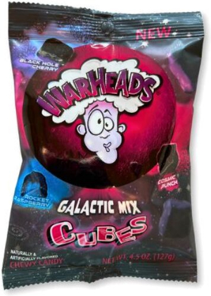 Wareheads Galactic Mix Cubes Chewy Candy 127g
