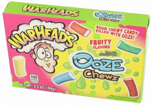 Wareheads Ooze Chews Fruit Flavors Theatre Box 99g