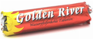 Wasserpfeifenkohle Golden River 1Stk. 33mm 