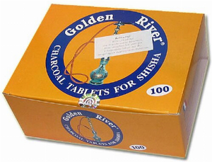 Wasserpfeifenkohle Golden River 40mm