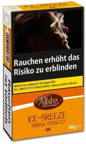 Wasserpfeifentabak Alisha Ice Breeze (ehem. Mint) 50g