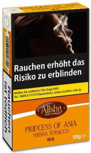 Wasserpfeifentabak-Alisha Princess of Asia (Mango) 50g