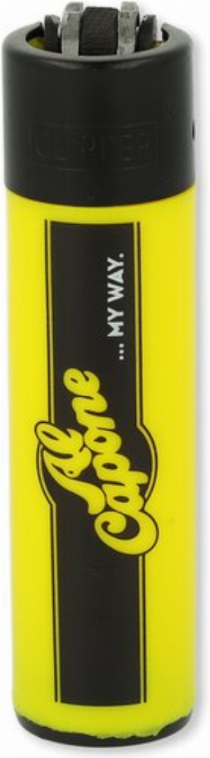 Gasfeuerzeug Al Capone Mini Clipper Gelb