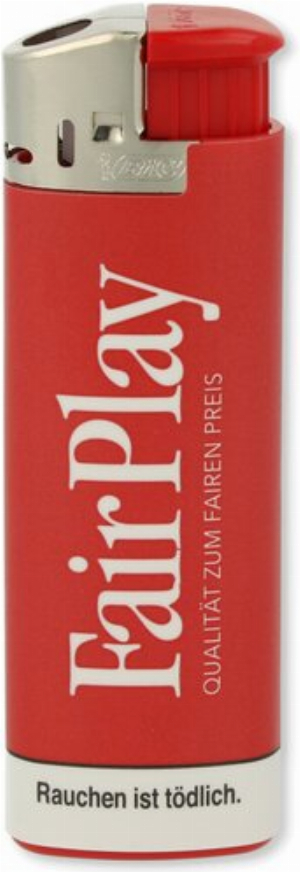Werbefeuerzeug Fairplay BIC Rot
