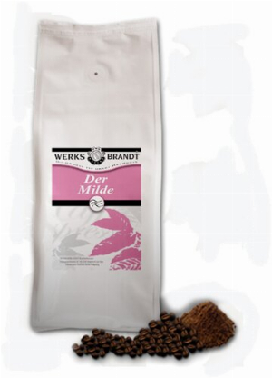 Werksbrandt Kaffee Der Milde 100% Arabica 1 kg Bohnen