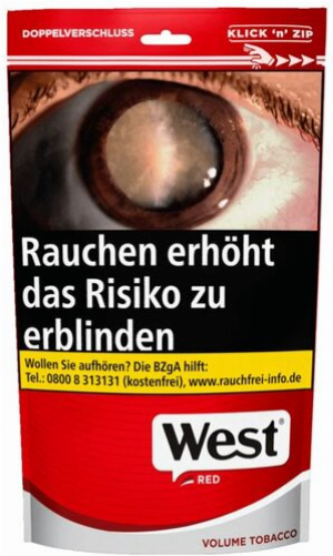 West Red Tabak 100g Beutel Volumentabak
