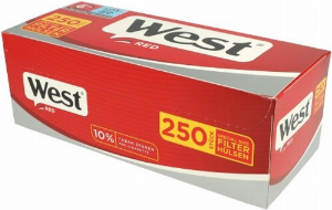 West Zigarettenhülsen Red Spezial 250 Stück