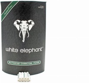 White Elephant 250 Activated Charcoal Filter 9mm Jumbo