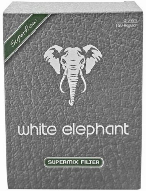 White Elephant Meerschaum Pfeifenfilter Supermix 150 Stück