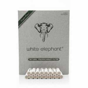 White Elephant Natural Meerschaum Pfeifenfilter 9mm Jumbo Supermix  250 Stück