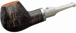White Elephant Pfeife Ebony & Ivory Grey 5