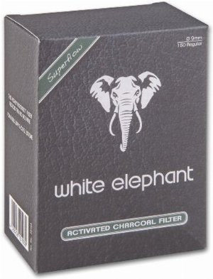 White Elephant Pfeifenfilter Aktivkohlefilter 150 Stück