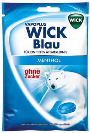 Wick Blau Hustenbonbons Menthol 72g Beutel