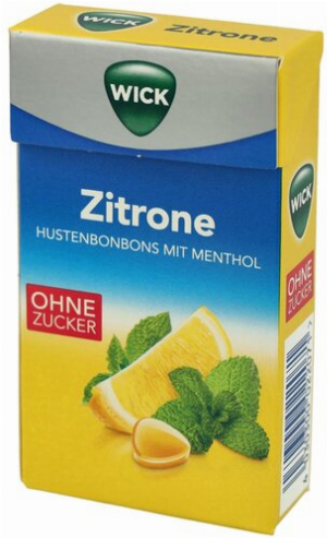 Wick Zitrone ohne Zucker 46g Box