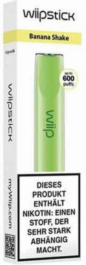 WIIP Stick Banana Shake Einweg E-Zigarette 18mg