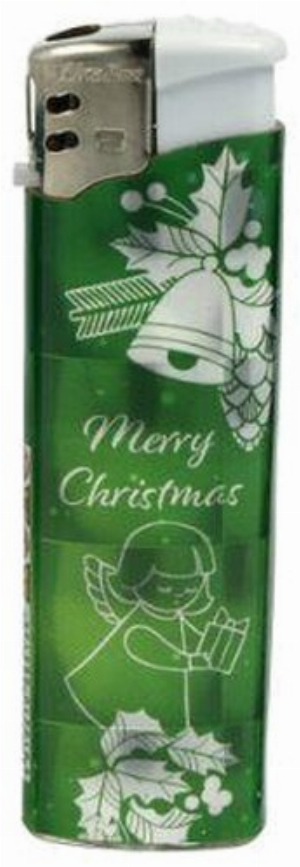 Wild Fire Feuerzeug Merry Christmas grün