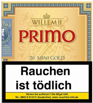 Willem II Zigarillos Primo Mini Gold Sumatra 20er