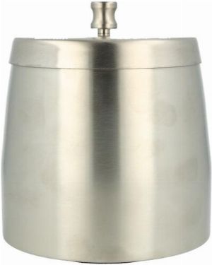 Windaschenbecher Edelstahl Chrom gebürstet ca. 11cm Durchmesser