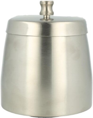 Windaschenbecher Edelstahl Chrom gebürstet ca. 9cm Durchmesser