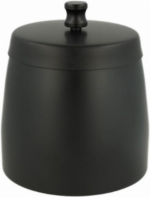 Windaschenbecher Edelstahl Schwarz ca. 9cm Durchmesser