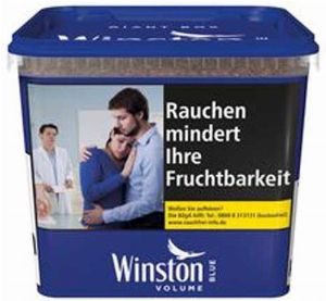 Winston Blau Giant Box 165g Zigaretten Tabak mit Volumen
