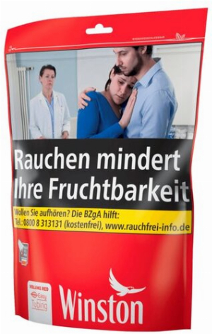 Winston Tabak Rot 195g Beutel Volumentabak