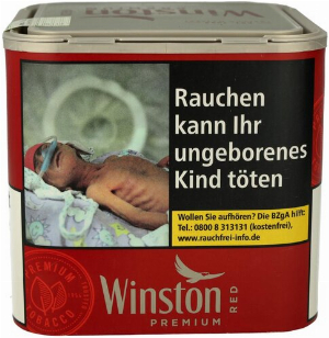 Winston Tabak Rot 56g Dose Zigarettentabak
