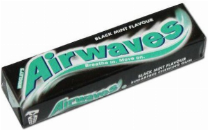 Wrigleys Airwaves Black Mint Kaugummi 14g