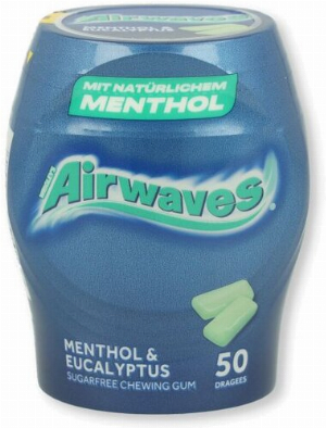 Wrigleys Airwaves Menthol Eukalyptus 1 x 50 Stück Dose